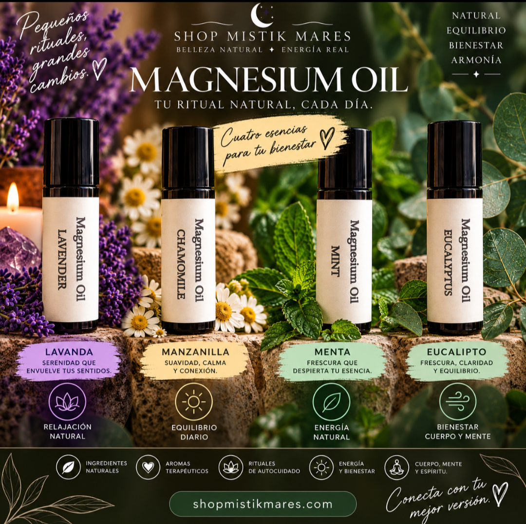 Magnesium Roll On paquete de 4