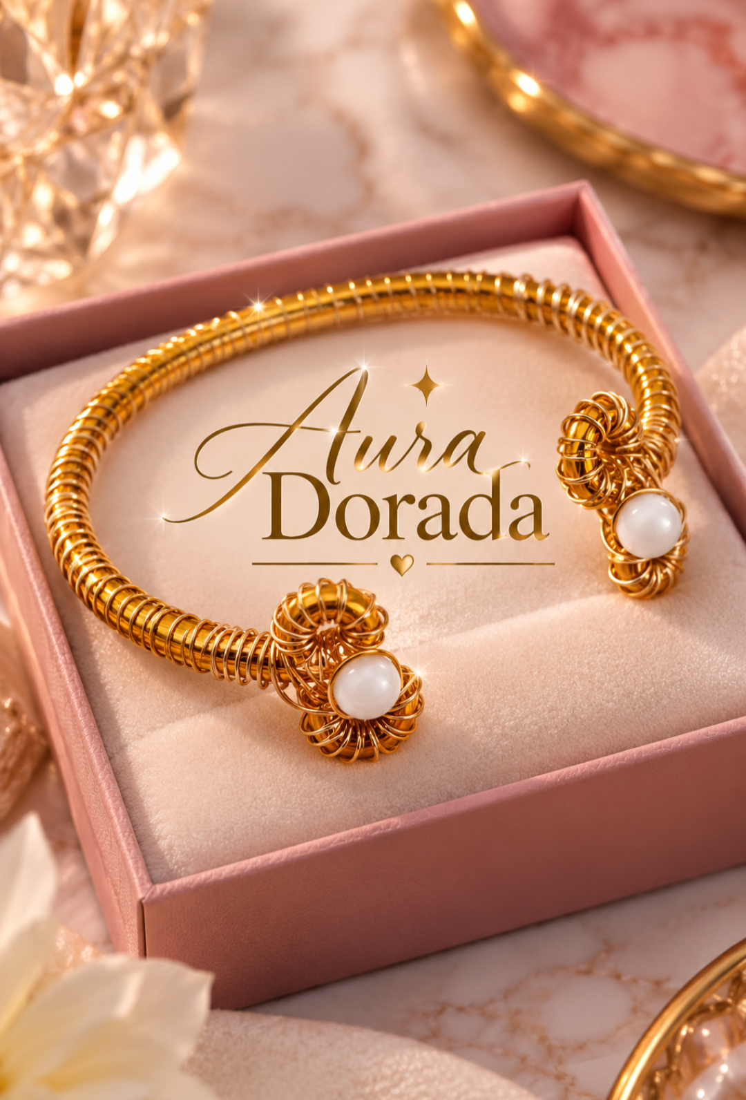 AURA DORADA Pulsera Artesanal
