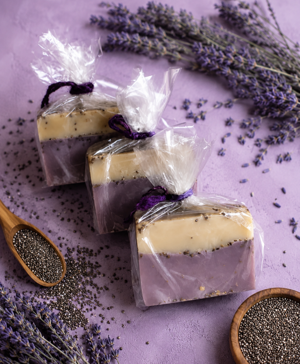 JABON DE LAVANDA Y CHIA