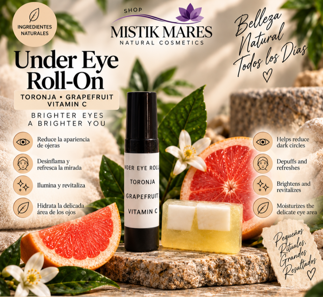 UNDER EYE ROLL ON TORONJA & SAMPLE SIZE SOAP
