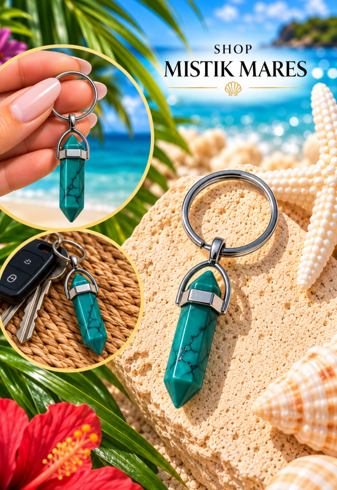 Keychain Turquesa Verde