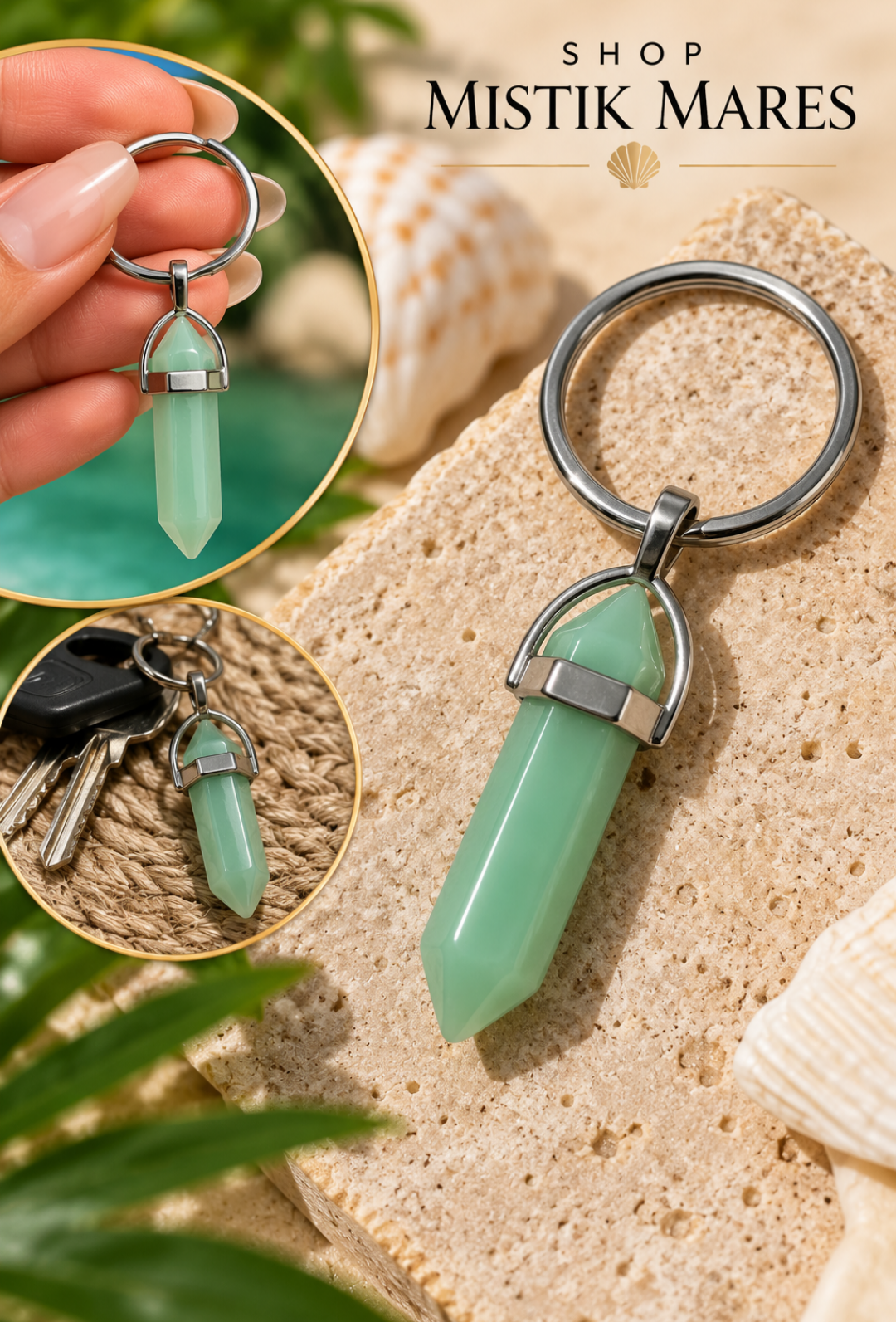Keychain Green Aventurine