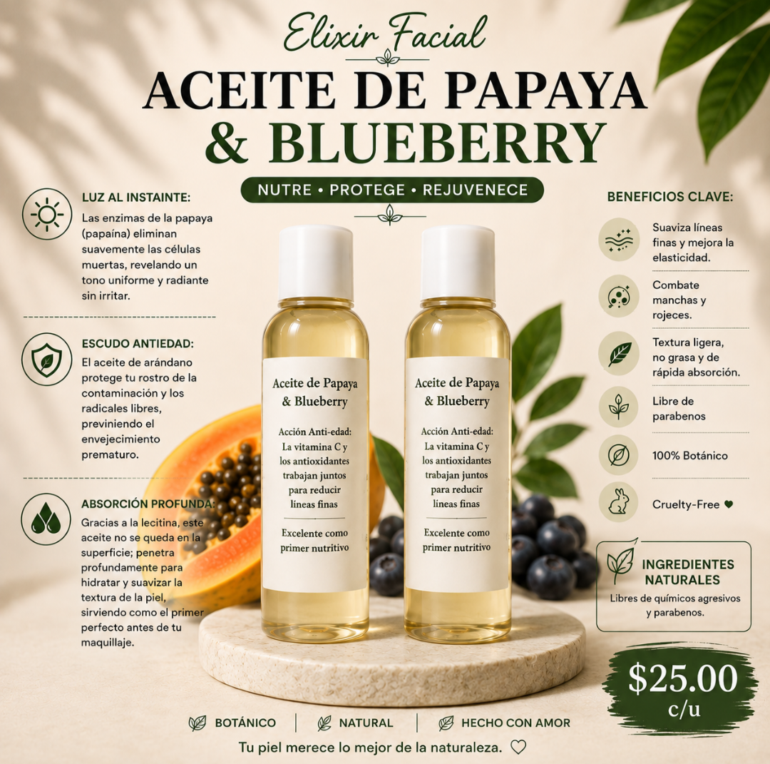 ACEITE DE PAPAYA Y BLUEBERRY