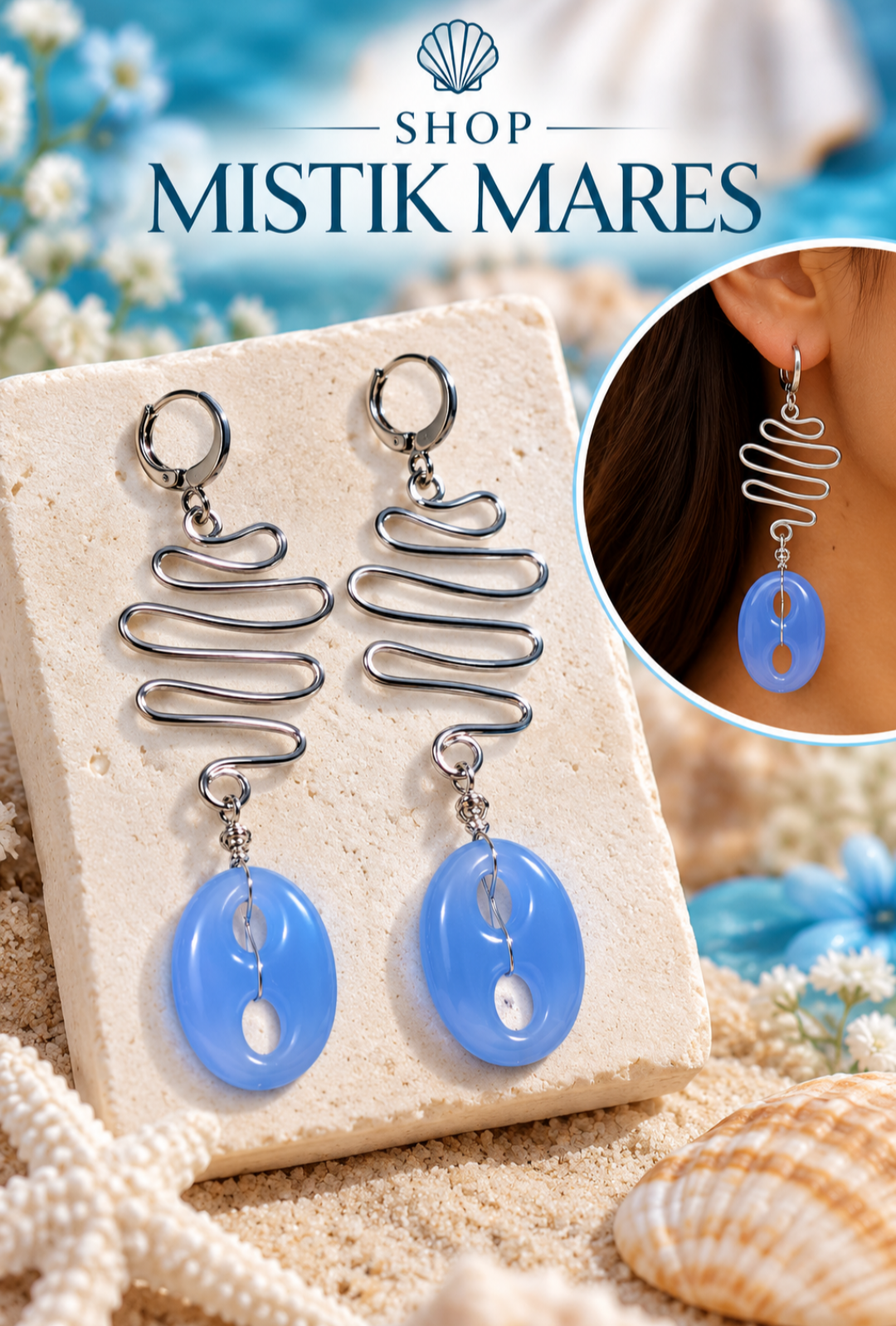Aretes Blue